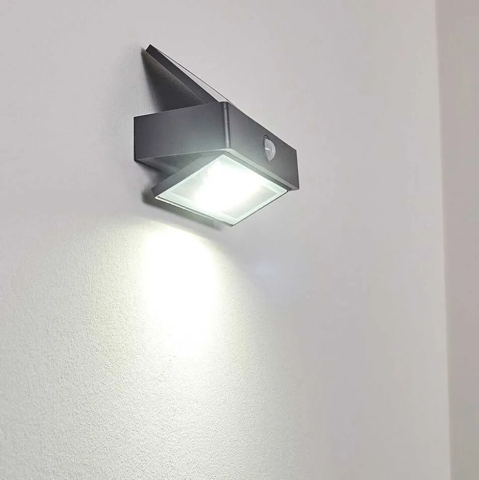 Applique Murale D'Exterieur Wiborg Led Anthracite, 1 Lumiere, Detecteur De Mouvement