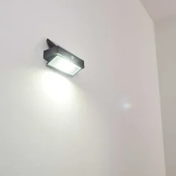 Applique Murale D'Exterieur Wiborg Led Anthracite, 1 Lumiere, Detecteur De Mouvement