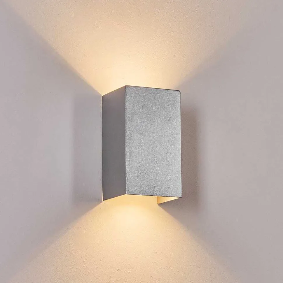 Applique Murale D'Exterieur Tamarin Led Gris, 1 Lumiere