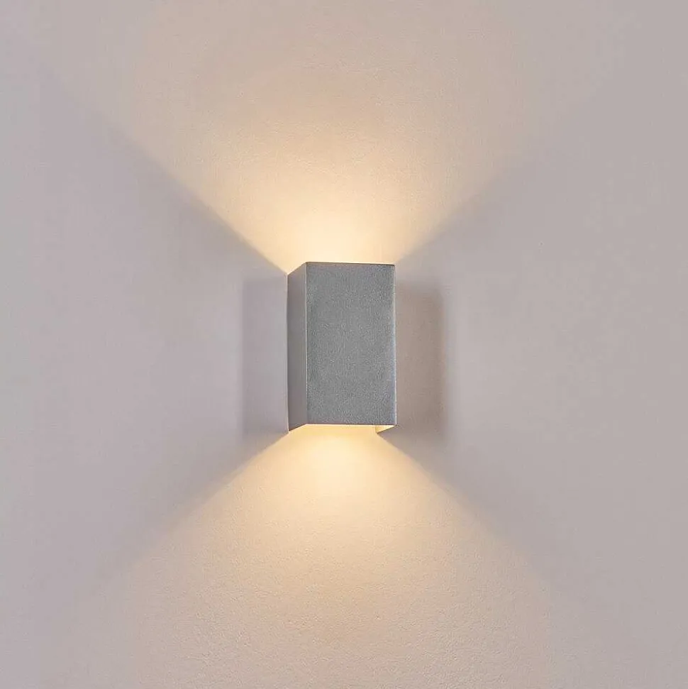 Applique Murale D'Exterieur Tamarin Led Gris, 1 Lumiere