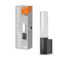 Applique Murale D'Exterieur Ledvance Flare Gris, 1 Lumiere, Changeur De Couleurs