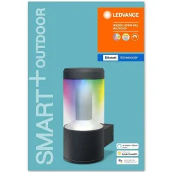 Applique Murale D'Exterieur Ledvance Smart+ Gris, 1 Lumiere, Changeur De Couleurs