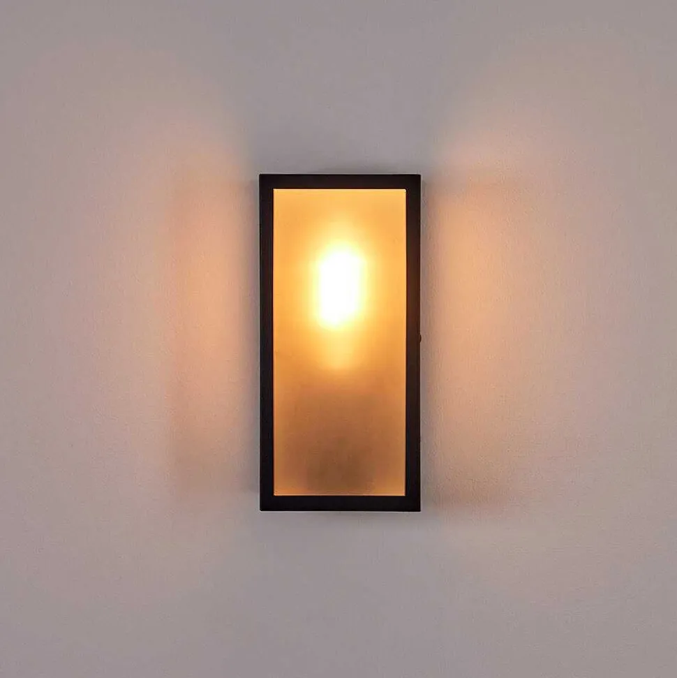 Applique Murale D'Exterieur Hakkas Noir, 1 Lumiere