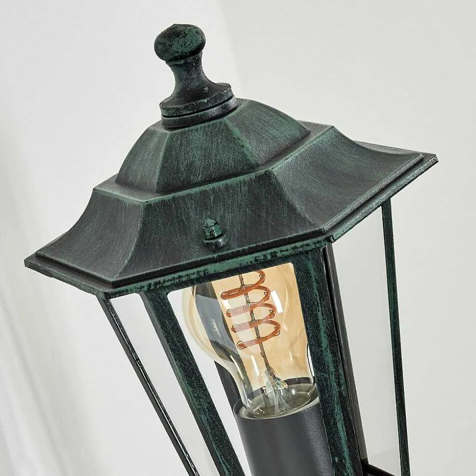 Applique Murale D'Exterieur Loria Vert, Noir, 1 Lumiere, Detecteur De Mouvement