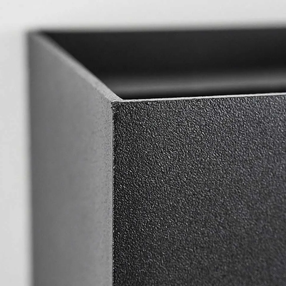 Applique Murale D'Exterieur Tamarin Led Noir, 2 Lumieres