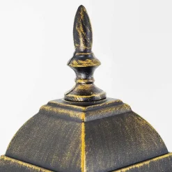 Applique Murale D'Exterieur Antibes Brun Dore, 1 Lumiere