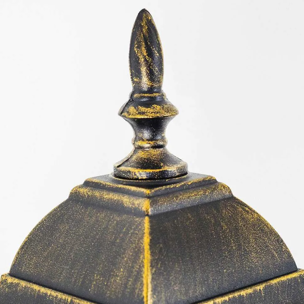 Applique Murale D'Exterieur Antibes Brun Dore, 1 Lumiere