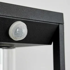 Applique Murale D'Exterieur Palanga Noir, 1 Lumiere, Detecteur De Mouvement