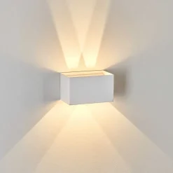 Applique Murale D'Exterieur Tamarin Led Blanc, 1 Lumiere