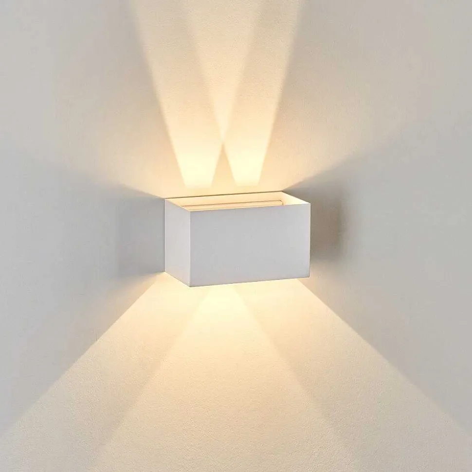 Applique Murale D'Exterieur Tamarin Led Blanc, 1 Lumiere