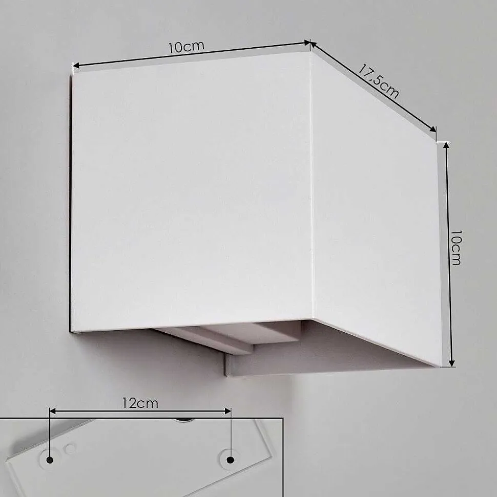 Applique Murale D'Exterieur Tamarin Led Blanc, 1 Lumiere