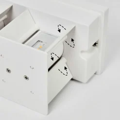 Applique Murale D'Exterieur Tamarin Led Blanc, 1 Lumiere