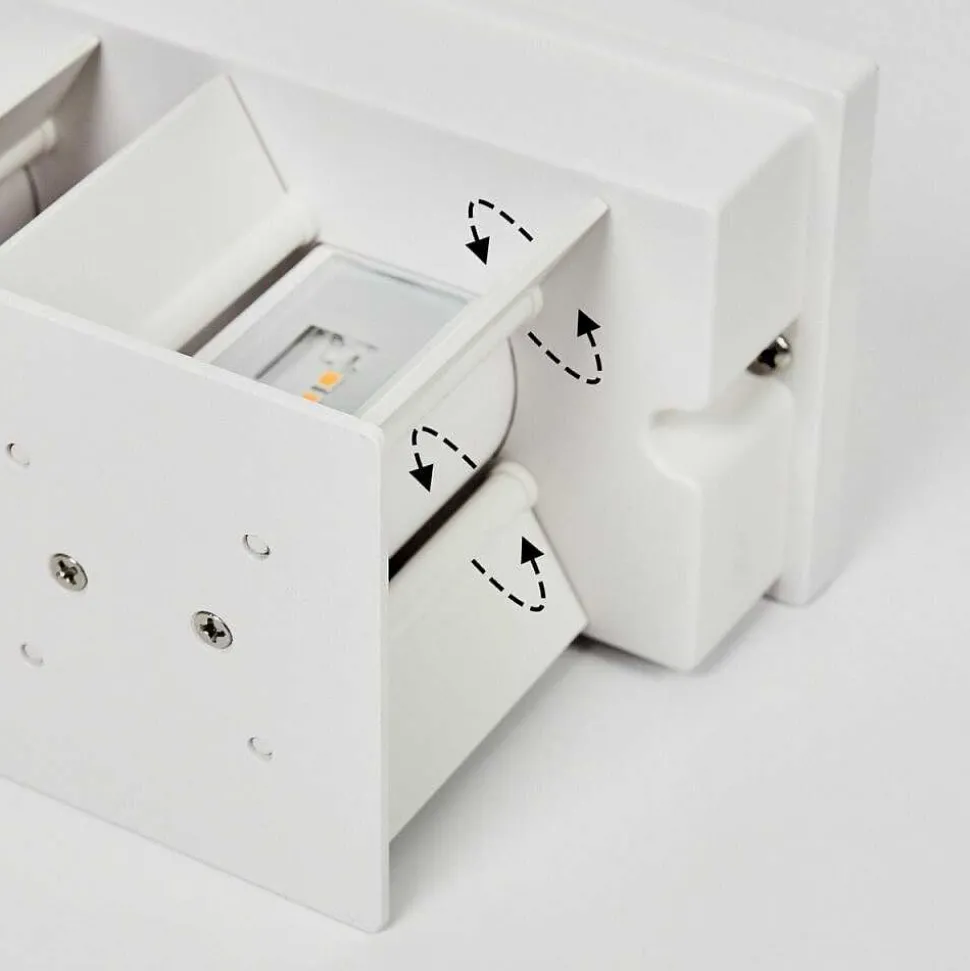 Applique Murale D'Exterieur Tamarin Led Blanc, 1 Lumiere