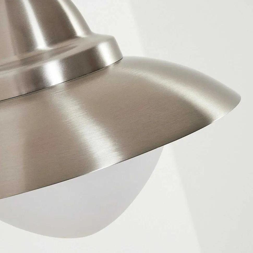 Applique Murale D'Exterieur Gielas Led Nickel Mat, 1 Lumiere