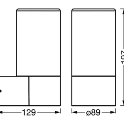 Applique Murale D'Exterieur Ledvance Smart+ Gris, 1 Lumiere