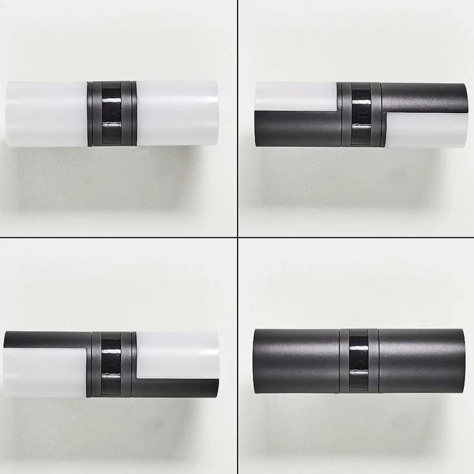 Applique Murale D'Exterieur Baulund Led Anthracite, 1 Lumiere, Detecteur De Mouvement