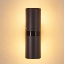 Applique Murale D'Exterieur Baulund Led Anthracite, 1 Lumiere, Detecteur De Mouvement