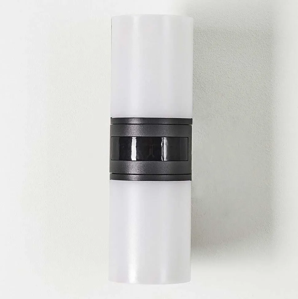 Applique Murale D'Exterieur Baulund Led Anthracite, 1 Lumiere, Detecteur De Mouvement