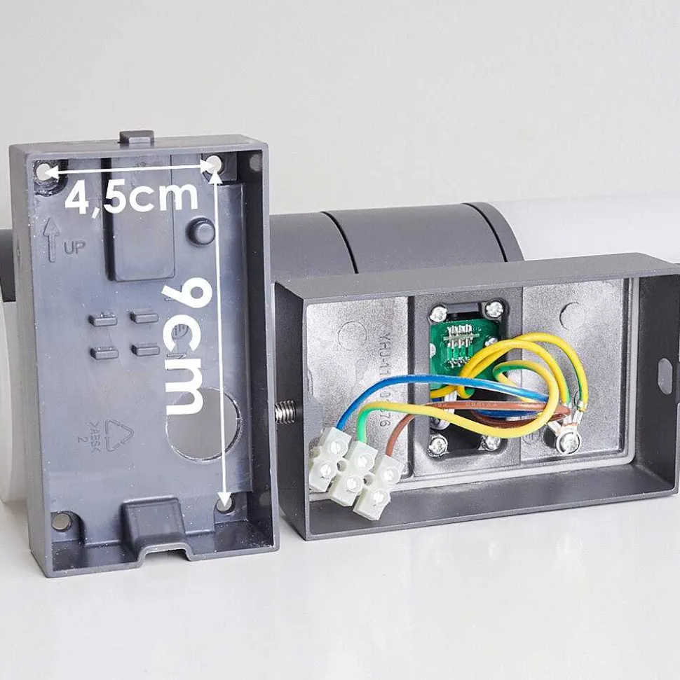 Applique Murale D'Exterieur Baulund Led Anthracite, 1 Lumiere, Detecteur De Mouvement