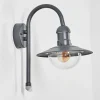 Applique Murale D'Exterieur Elima Anthracite, 1 Lumiere, Detecteur De Mouvement