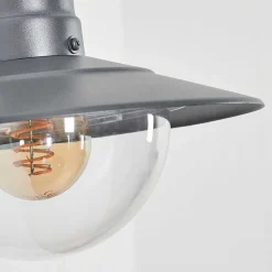 Applique Murale D'Exterieur Elima Anthracite, 1 Lumiere, Detecteur De Mouvement