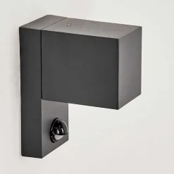 Applique Murale D'Exterieur Kingstown Anthracite, Transparent, 1 Lumiere, Detecteur De Mouvement