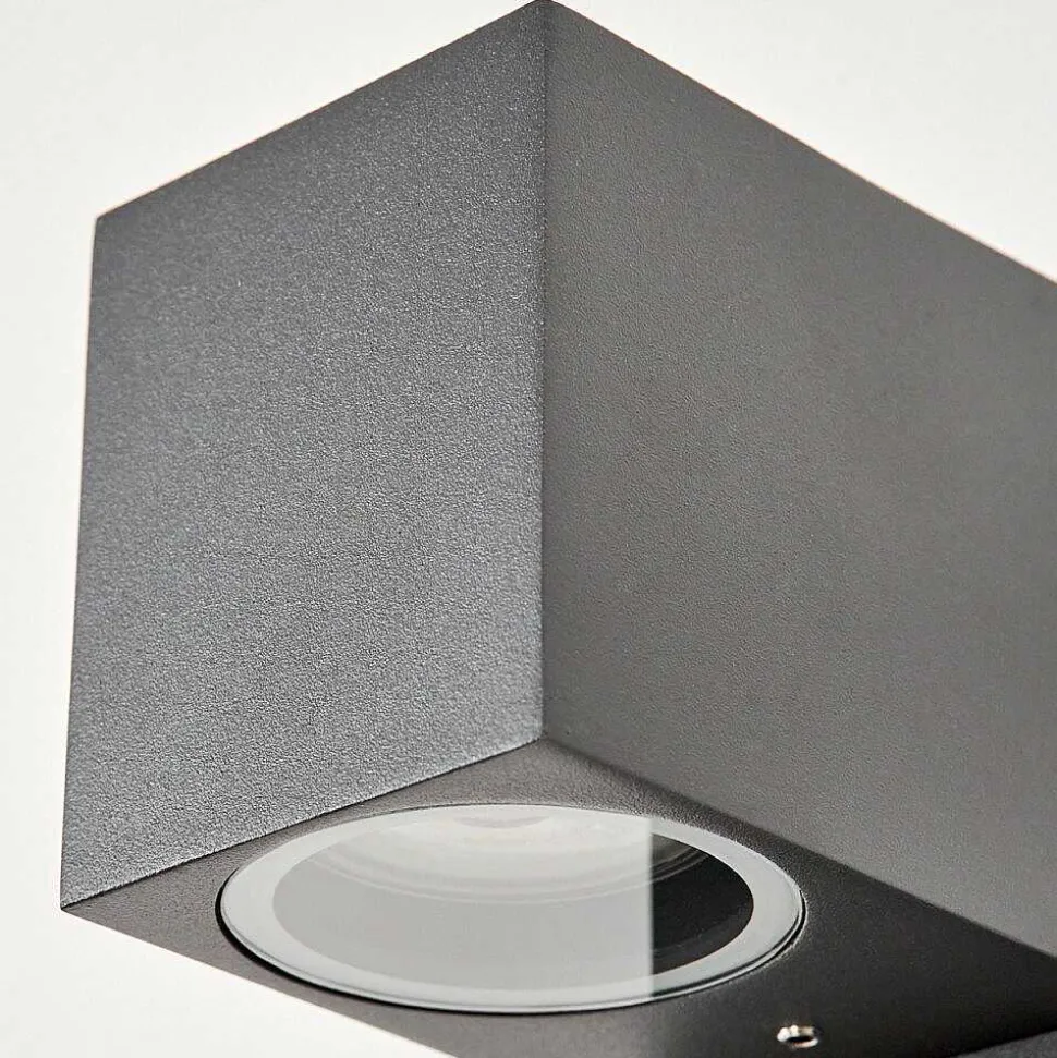 Applique Murale D'Exterieur Kingstown Anthracite, Transparent, 1 Lumiere, Detecteur De Mouvement