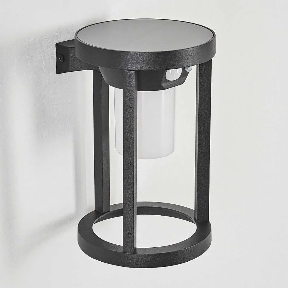 Applique Murale D'Exterieur Lokpano Led Noir, 1 Lumiere, Detecteur De Mouvement, Changeur De Couleurs