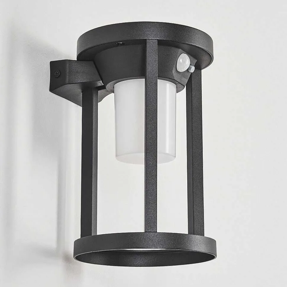 Applique Murale D'Exterieur Lokpano Led Noir, 1 Lumiere, Detecteur De Mouvement, Changeur De Couleurs