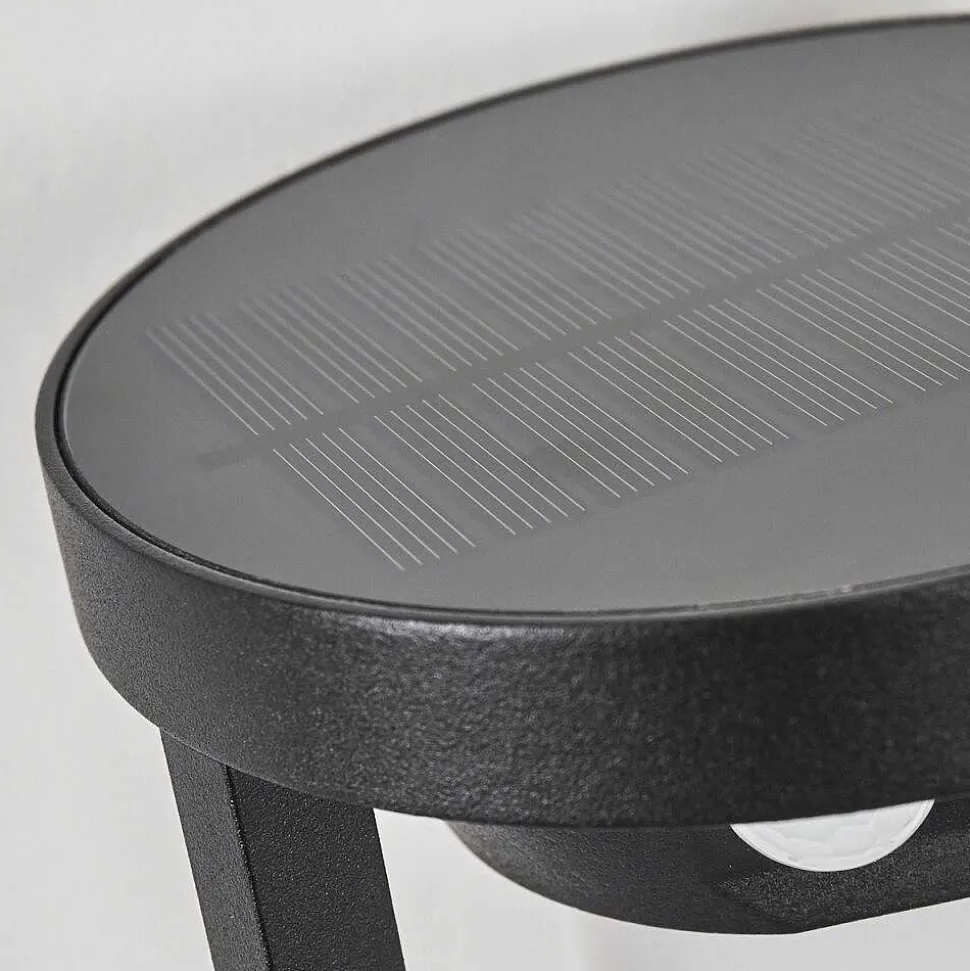 Applique Murale D'Exterieur Lokpano Led Noir, 1 Lumiere, Detecteur De Mouvement, Changeur De Couleurs