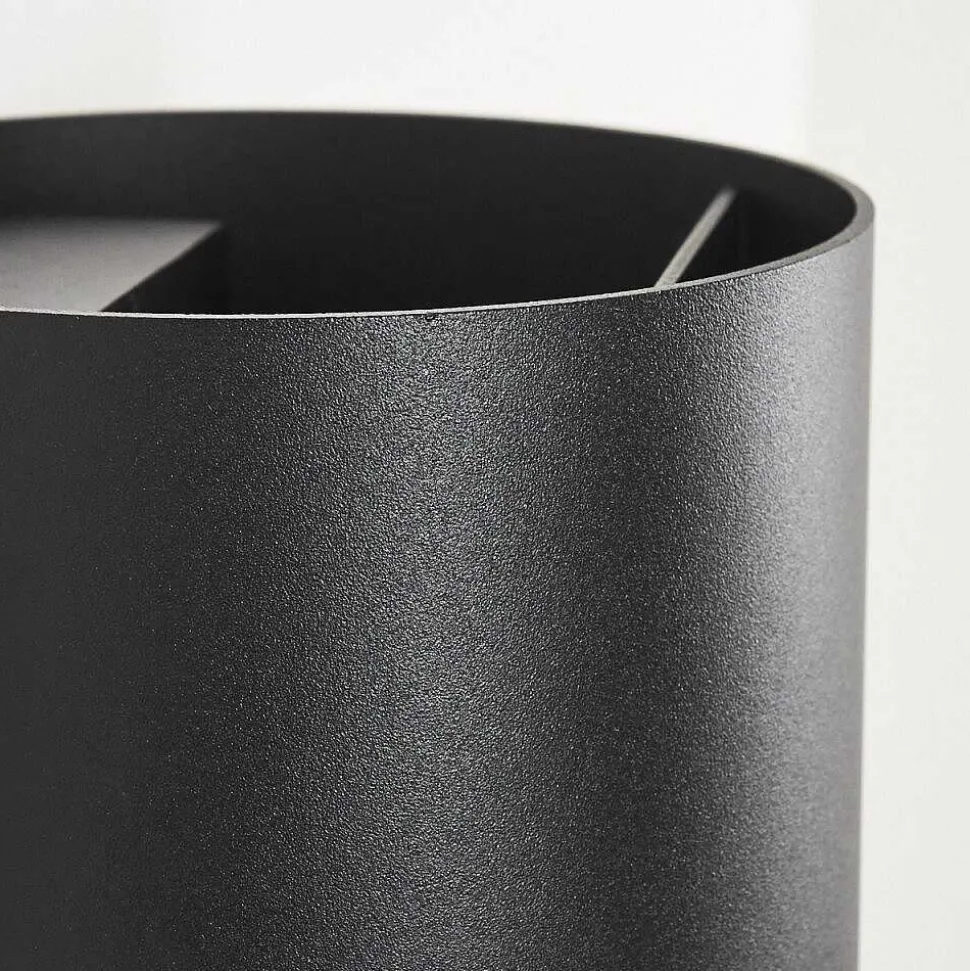 Applique Murale D'Exterieur Tamarin Led Noir, 2 Lumieres