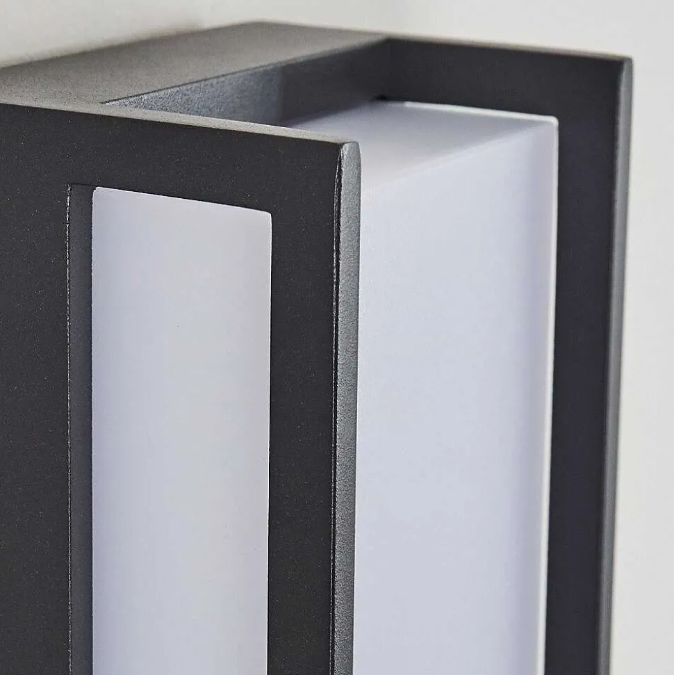 Applique Murale D'Exterieur Skove Led Anthracite, 1 Lumiere, Detecteur De Mouvement