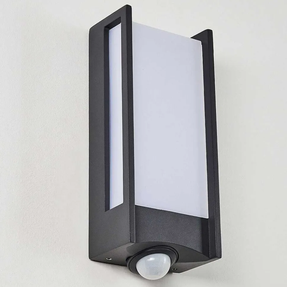 Applique Murale D'Exterieur Skove Led Anthracite, 1 Lumiere, Detecteur De Mouvement