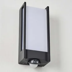 Applique Murale D'Exterieur Skove Led Anthracite, 1 Lumiere, Detecteur De Mouvement