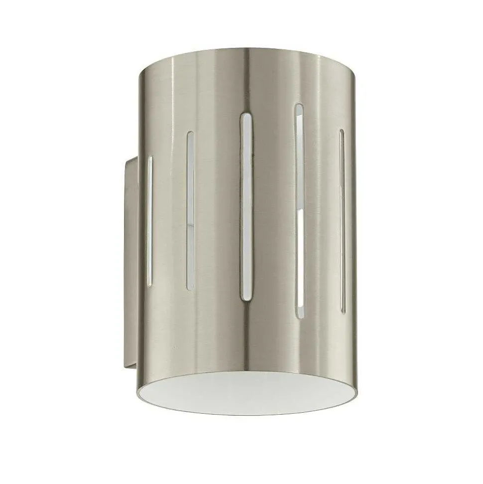 Applique Murale Eglo Madras Chrome, Acier Inoxydable, Nickel Mat, 1 Lumiere