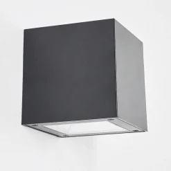 Applique Murale Exterieure Solaire Lapeer Led Noir, 1 Lumiere