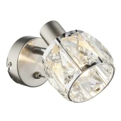 Applique Murale Globo Kris Nickel Mat, 1 Lumiere