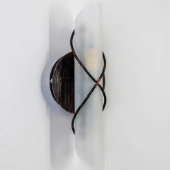 Applique Murale Globo Rania Acier Inoxydable, Noir, Blanc, 1 Lumiere