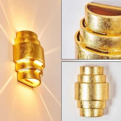 Applique Murale Handan Or, 1 Lumiere