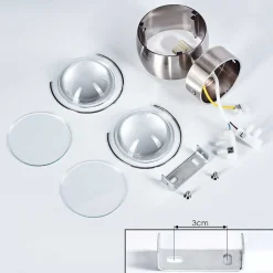 Applique Murale Hofstein Sapri Nickel Mat, 1 Lumiere