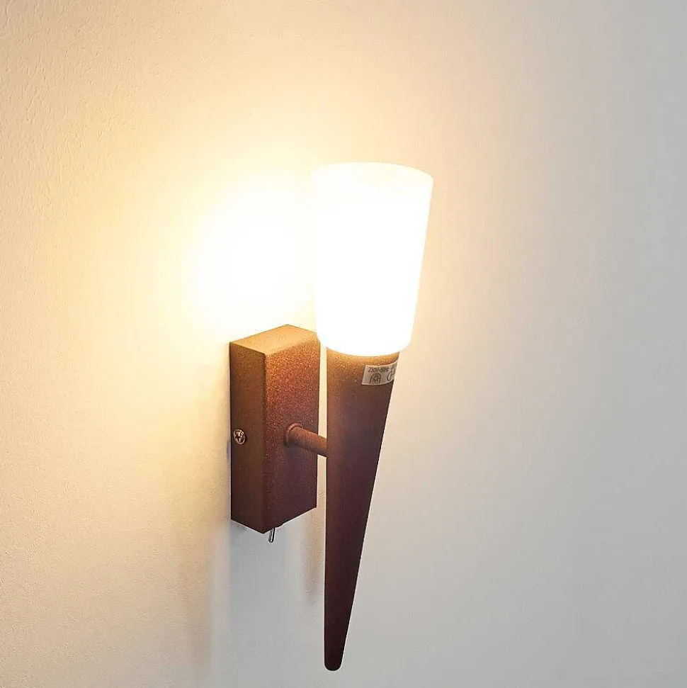 Applique Murale Kundi Rouille, 1 Lumiere