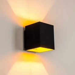 Applique Murale Laforsen Noir Dore, 1 Lumiere