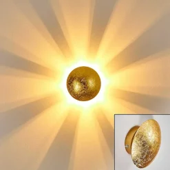 Applique Murale Mezia Or, 1 Lumiere