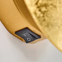 Applique Murale Mezia Or, 1 Lumiere