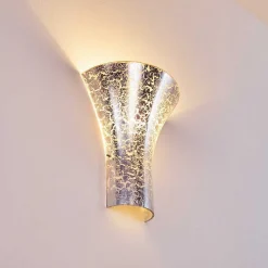 Applique Murale Nerola Argente, 1 Lumiere