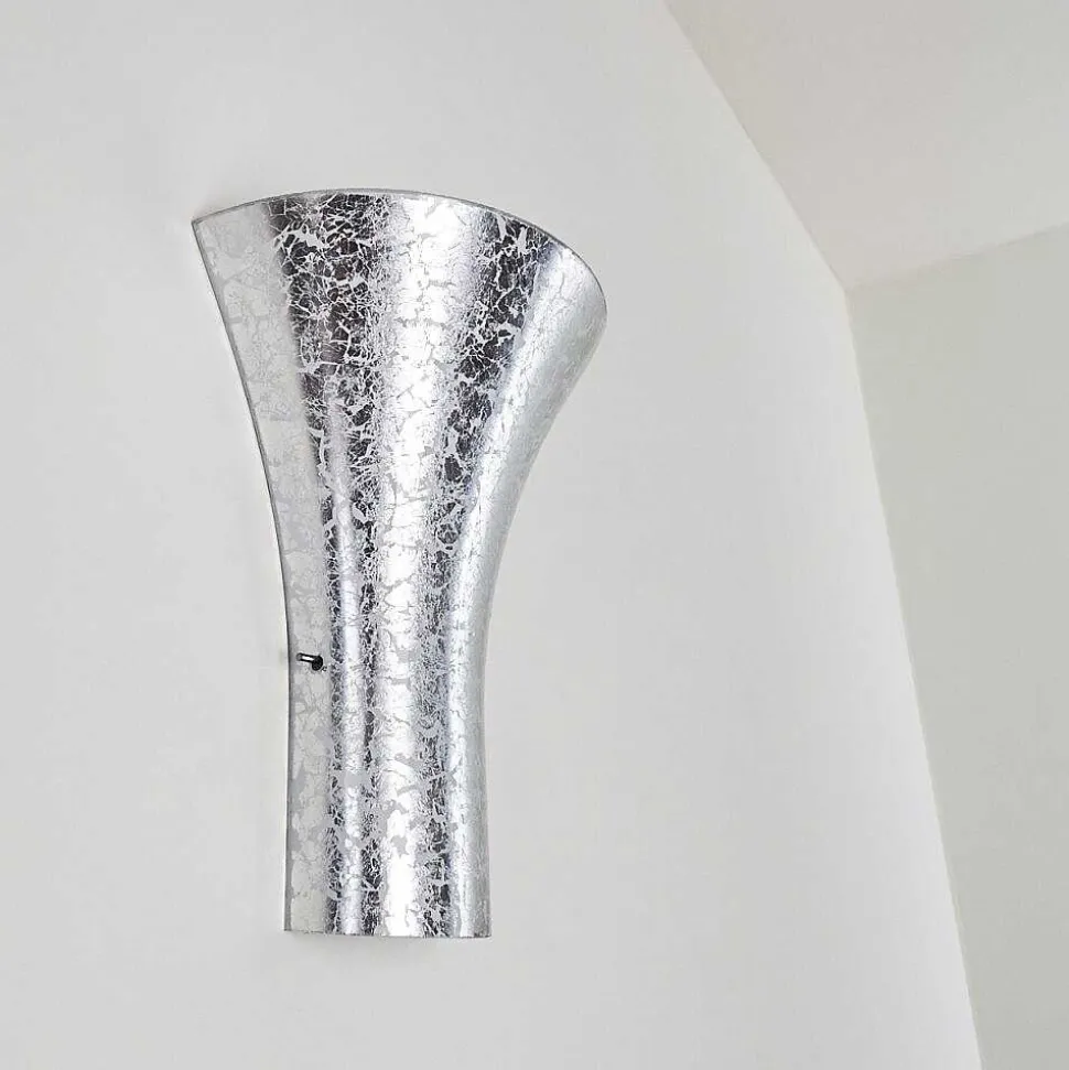 Applique Murale Nerola Argente, 1 Lumiere