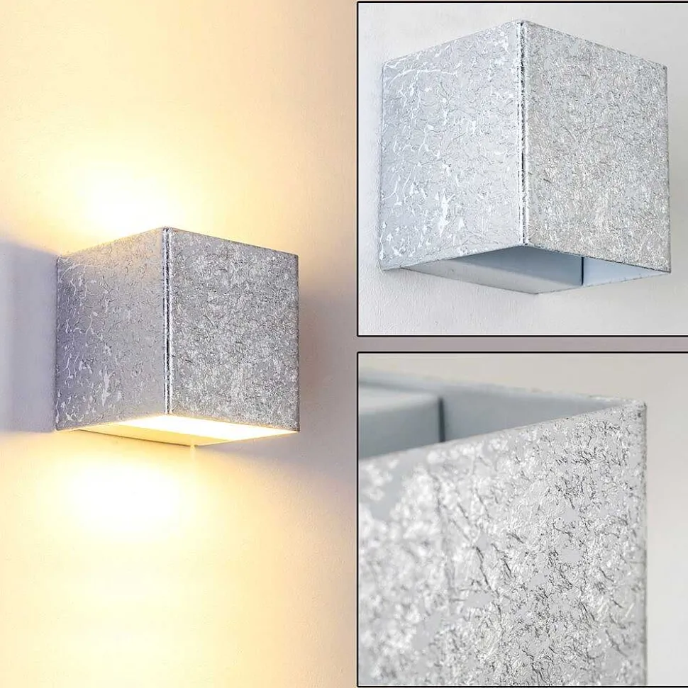 Applique Murale Olbia Led Argente, 1 Lumiere