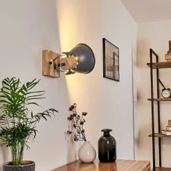 Applique Murale Orny Bois Clair, 1 Lumiere