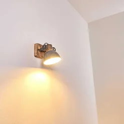 Applique Murale Orny Bois Clair, 1 Lumiere