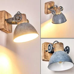 Applique Murale Orny Bois Clair, 1 Lumiere